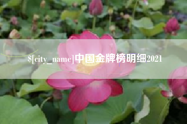滁州中国金牌榜明细2021