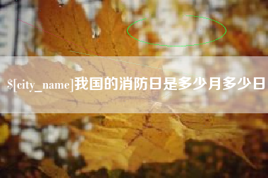 滁州我国的消防日是多少月多少日