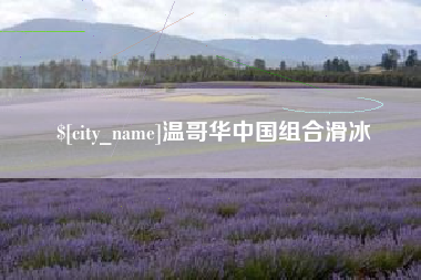 滁州温哥华中国组合滑冰