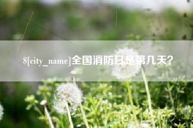 滁州全国消防日是第几天？