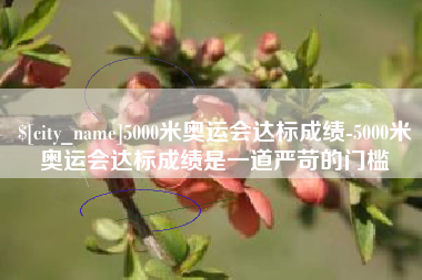 滁州5000米奥运会达标成绩-5000米奥运会达标成绩是一道严苛的门槛