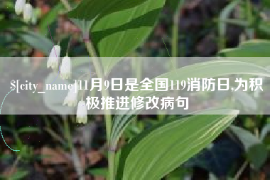 滁州11月9日是全国119消防日,为积极推进修改病句
