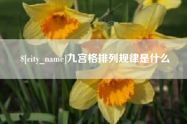 滁州九宫格排列规律是什么