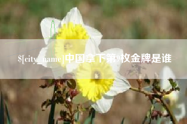 滁州中国拿下第9枚金牌是谁