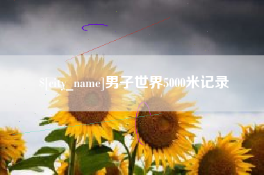 滁州男子世界5000米记录