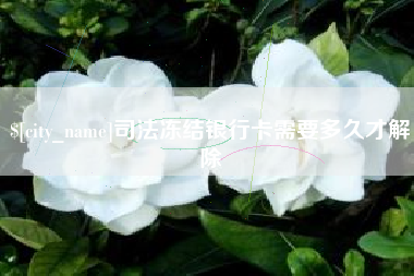 滁州司法冻结银行卡需要多久才解除