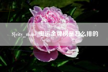 滁州奥运金牌榜是怎么排的