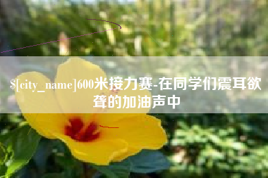 滁州600米接力赛-在同学们震耳欲聋的加油声中