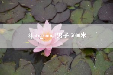滁州男子 5000米