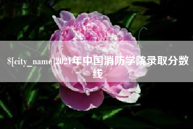 滁州2021年中国消防学院录取分数线