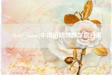 滁州中国消防救援学院日常