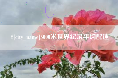 滁州5000米世界纪录平均配速