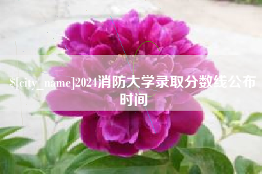滁州2024消防大学录取分数线公布时间