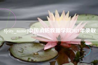 滁州中国消防救援学院2021年录取