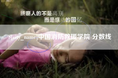 滁州中国消防救援学院 分数线