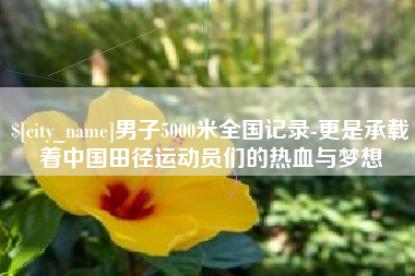 滁州男子5000米全国记录-更是承载着中国田径运动员们的热血与梦想