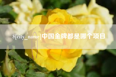滁州中国金牌都是哪个项目