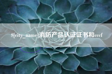 滁州消防产品认证证书和cccf