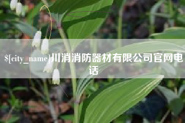 滁州川消消防器材有限公司官网电话