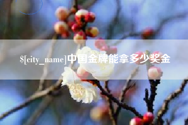 滁州中国金牌能拿多少奖金