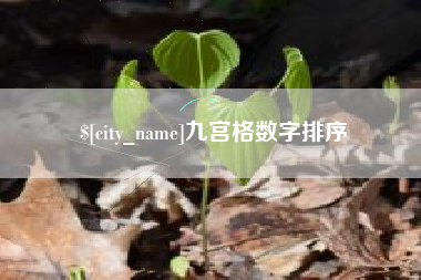 滁州九宫格数字排序