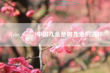 滁州中国九金是哪九金的简称