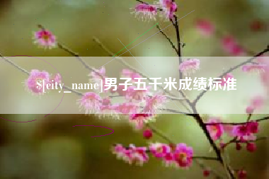 滁州男子五千米成绩标准