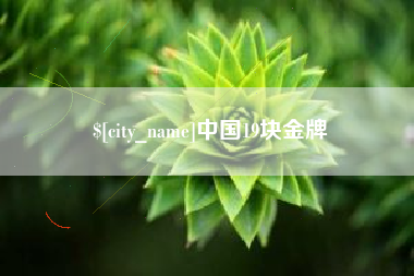 滁州中国19块金牌