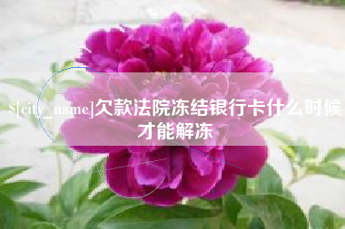 滁州欠款法院冻结银行卡什么时候才能解冻