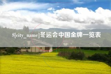 滁州冬运会中国金牌一览表