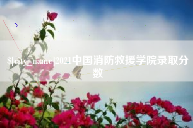滁州2021中国消防救援学院录取分数