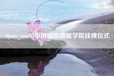滁州中国消防救援学院挂牌仪式