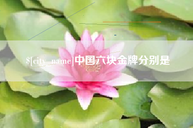 滁州中国六块金牌分别是