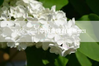 滁州中国金牌有哪些2021
